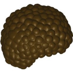 87995-120 Afro kapsel bruin, donker NIEUW *0L0000