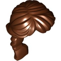 88286-88 Haren- Ponystaart lang met vlecht bruin, roodachtig NIEUW *0L0000