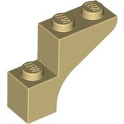 88292-2 Steen, halve boog 1x3x2 (trapsgewijs) crème NIEUW *1B376
