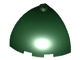 88293-80 Steen dome 3x3x2 kwartrond groen, donker NIEUW *1L000