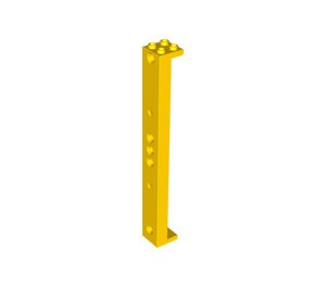 91176-3 Pilaar 2x2x13 met 5 pins gat geel NIEUW *