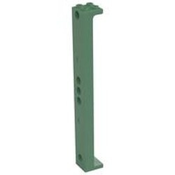 91176-48 Pilaar 2x2x13 met 5 pins gat groen, zandkleurig NIEUW *