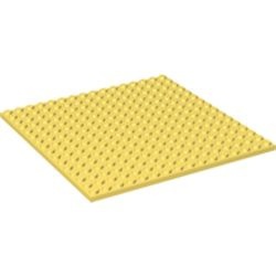 91405-103 Platte plaat 16x16 geel, lichthelder NIEUW *5K0000