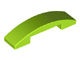 93273-34 Dakpan gebogen 1x4 DUBBEL geen noppen bovenop lime NIEUW *1B101