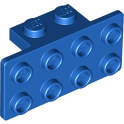 93274-7 Verbindingsplaat 1x2- 2x4 (breed) blauw NIEUW *1B264