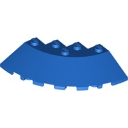 95188-7G Steen, 6x6 hoek met 33 graden afloop blauw gebruikt *5K000