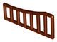 95229-88 Rooster 1x8x3 - 1x8x4 gebogen top bruin, roodachtig NIEUW *5B041
