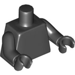 973c000-11 Zwart torso, zwarte armen, zwarte handen zwart NIEUW *0B0000