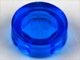 98138-14 Tegel 1x1 ROND transparant donkerblauw NIEUW *1B141