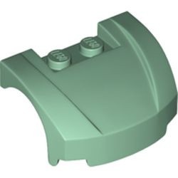 98835-48 Motorkap 3x4x1 2/3 gebogen voorkant groen, zandkleurig NIEUW *0B003
