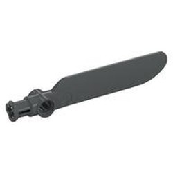 99012-11 Rotor, glad einde 6 noppen zwart NIEUW *