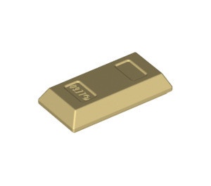 99563-2 Steen vorm goudbaar crème NIEUW *1B052