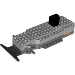 bb0396c01-86G Motor RC met stuurmechanisme, donkergrijze basis (PAKKETPOST) grijs, licht (blauwachtig) gebruikt *5D0000