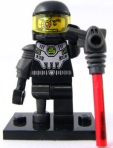 col03-6 Space boef mer raygun, paal, standaard NIEUW *0M0000