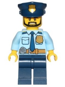 cty0708 Police- Police- Met das en baard NIEUW *0M0000