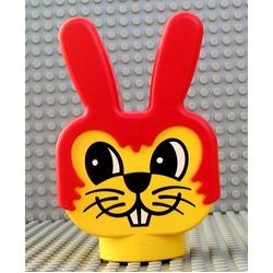 dupbunnyhead-G Duplo figuur, konijnenhoofd (PAKKETPOST) *