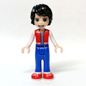 frnd500 Friends - Jackson rode schoenen blauwe broek rood vest NIEUW *2M0000