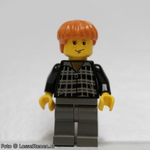 hp032 Ron Weasley, Zwarte Torso, Donkergrijze benen NIEUW *0M0000 - Img 1