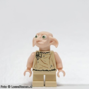 hp105 HP Dobby (Elf), Tan Torso, Tan Short benen NIEUW *0M0000