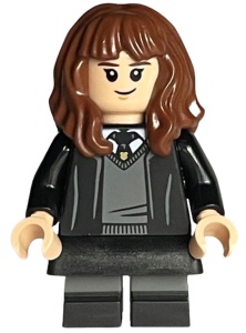 hp378 HP Hermione Granger, Hogwards jurk, zwarte das, korte benen NIEUW *0M0000