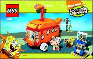 INS3830-G 3830 BOUWBESCHRIJVING- The Bikini Bottom Express gebruikt *LOC BE