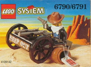 INS6790-G 6790 BOUWBESCHRIJVING- Bandit's Wheelgun gebruikt *LOC RBS