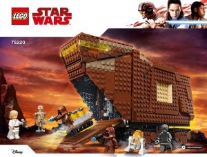 INS75220-G 75220 BOUWBESCHRIJVING- Sandcrawler gebruikt *LOC 6002