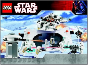 INS7666-G 7666 BOUWBESCHRIJVING- Hoth Rebel Base gebruikt *LOC RBSW