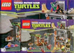 INS79103 79103 BOUWBESCHRIJVING- Turtle Lair Attack NIEUW *