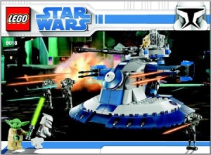 INS8018-G 8018 BOUWBESCHRIJVING- Armored Assault Tank (AAT) gebruikt *LOC 6210
