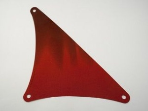 sailbb49-59 Zeil driehoek 17x20 rood, donker NIEUW *5D000