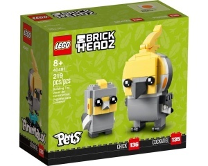 Set 40481-G Brickheadz Cockatiel & Chick, met doos (99% compleet) gebruikt * - Img 2