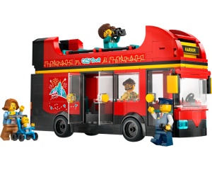 Set 60407-G Double-Decker Sightseeing Bus, zonder doos (99% compleet) gebruikt *