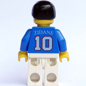 soc044G Voetballer Adidas Number 10 met ZIDANE on back gebruikt *0M0000 - Img 2