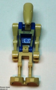 sw0300 Star Wars:Star Wars- Battle Droid piloot BLAUWE torso CREME insigne NIEUW *0M0000