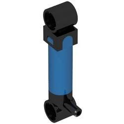 x191c01-7 Kleine pneumatische pomp één inlaat (5,5 lengte) blauw NIEUW *0D000