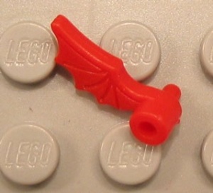 x48-5G Pluim- drakenvleugel rechts (pin naar voren) rood gebruikt *0L0000