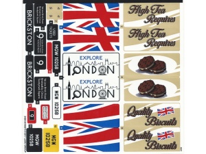 10258stk01 STICKER 10258 Routemaster Bus NIEUW *0S0000