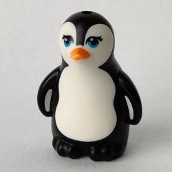 14733pb01-11 Pinguin klein azuurblauwe ogen (Friends) zwart NIEUW *0D000