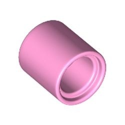 18654-104 Technic, Pin koppelaar ** LENGTE 1 ** Rond roze, helder NIEUW *1A070