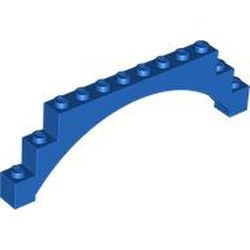 18838-7 Steen, boog 1x12x3 5 steunen onderin blauw NIEUW *5B025