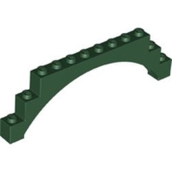 18838-80 Steen, boog 1x12x3 5 steunen onderin groen, donker NIEUW *5B025