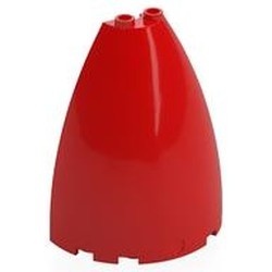 18909-5 Halve kegel/parabool 6x3x6 (pakketzending) rood NIEUW *5D0000