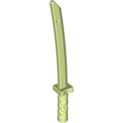 21459-158G Zwaard Shamshir/Katana geelgroen gebruikt *1R0000