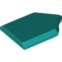 22385-39 Tegel 2x3 zeskantig turquoise, donker NIEUW *5A074