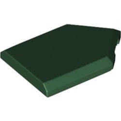 22385-80 Tegel 2x3 zeskantig groen, donker NIEUW *5A074