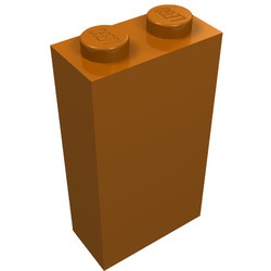 22886-68 Steen 1x2x3 oranje, donker NIEUW *5K0000