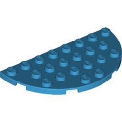 22888-153 Platte plaat 4x8 afgeronde hoeken blauw, donkerazuur NIEUW *5C069