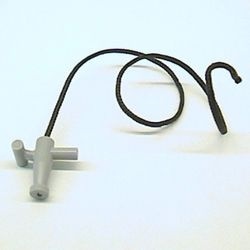 22921-9G Slang met handvat en zwart koord 24L lichtgrijs (klassiek) gebruikt *1E019