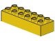 2300-3G DUPLO steen 2x6 (LET OP: DUPLO IS VRIJWEL ALTIJD PAKKETPOST) geel gebruikt *